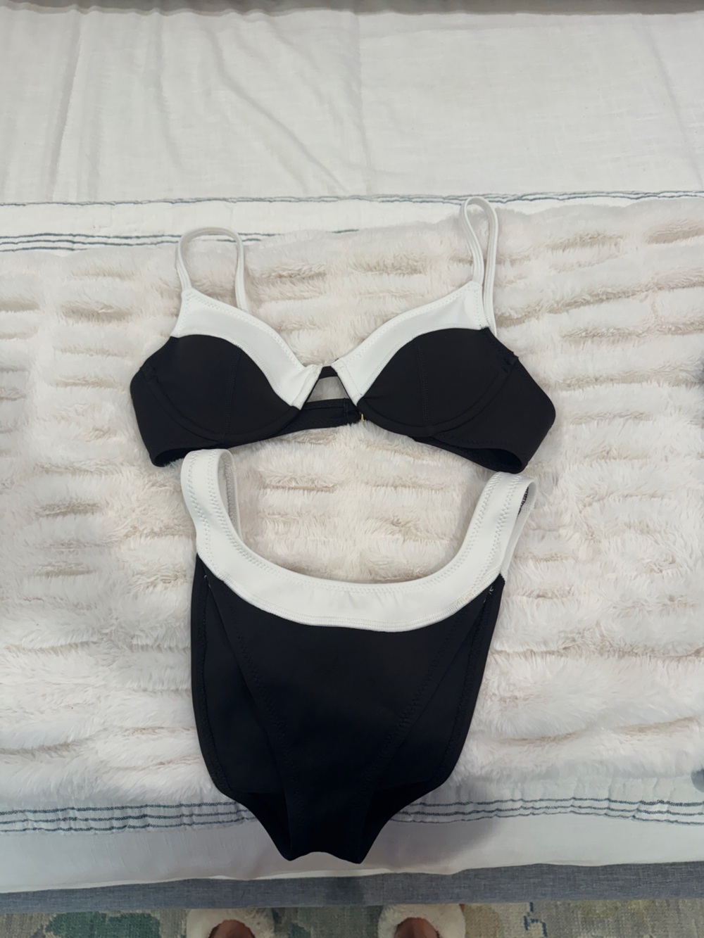 Revolve GIGI C Black and White Bikini